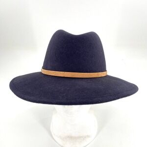 Tentree‎ Festival Hat Wool Felt Fedora Women's, Wide Brim, Cork Band, Dress Hat